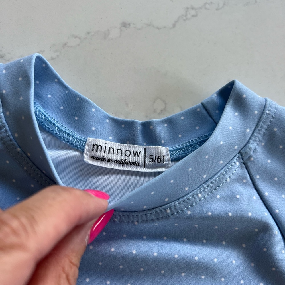 Minnow Peri Blue Rashguard | 5/6